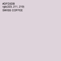 #DFD3DB - Swiss Coffee Color Image