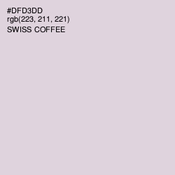 #DFD3DD - Swiss Coffee Color Image