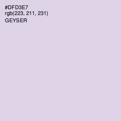 #DFD3E7 - Geyser Color Image