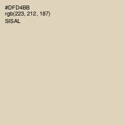 #DFD4BB - Sisal Color Image