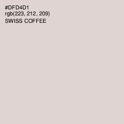 #DFD4D1 - Swiss Coffee Color Image