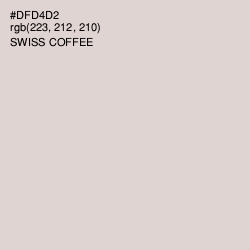 #DFD4D2 - Swiss Coffee Color Image