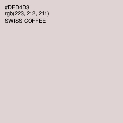 #DFD4D3 - Swiss Coffee Color Image