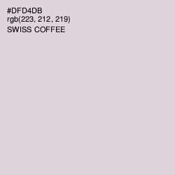 #DFD4DB - Swiss Coffee Color Image