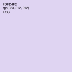 #DFD4F2 - Fog Color Image