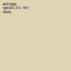#DFD5B5 - Sisal Color Image