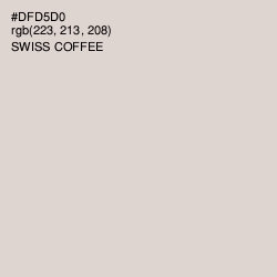 #DFD5D0 - Swiss Coffee Color Image