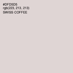 #DFD5D5 - Swiss Coffee Color Image
