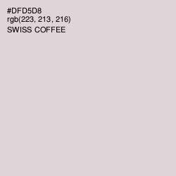#DFD5D8 - Swiss Coffee Color Image