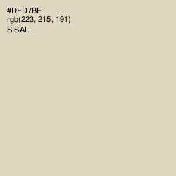 #DFD7BF - Sisal Color Image