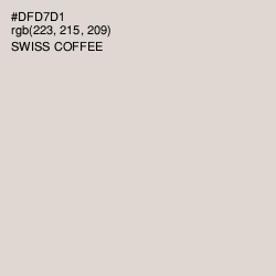 #DFD7D1 - Swiss Coffee Color Image