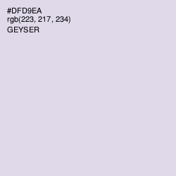 #DFD9EA - Geyser Color Image