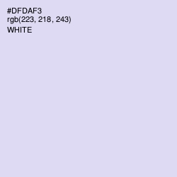 #DFDAF3 - Fog Color Image