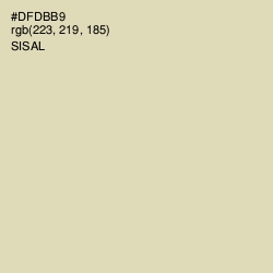 #DFDBB9 - Sisal Color Image