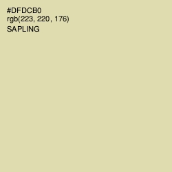 #DFDCB0 - Sapling Color Image