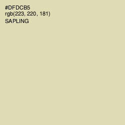 #DFDCB5 - Sapling Color Image