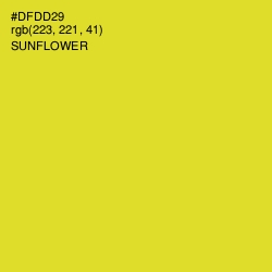 #DFDD29 - Sunflower Color Image