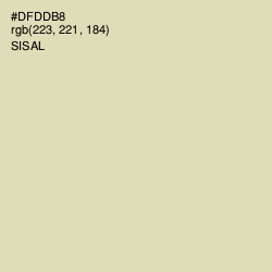 #DFDDB8 - Sisal Color Image