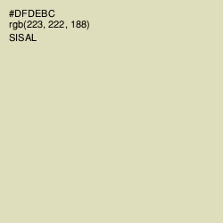 #DFDEBC - Sisal Color Image