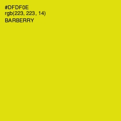 #DFDF0E - Barberry Color Image