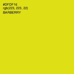 #DFDF16 - Barberry Color Image