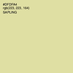 #DFDFA4 - Sapling Color Image