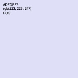 #DFDFF7 - Fog Color Image