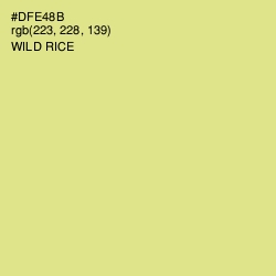 #DFE48B - Wild Rice Color Image
