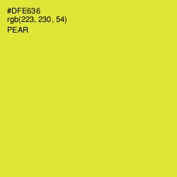 #DFE636 - Pear Color Image