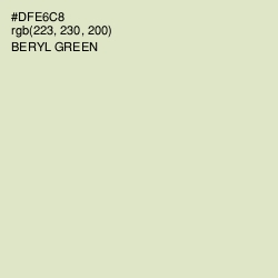 #DFE6C8 - Beryl Green Color Image