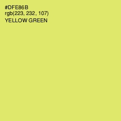 #DFE86B - Yellow Green Color Image