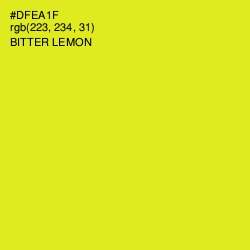 #DFEA1F - Bitter Lemon Color Image