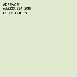 #DFEACE - Beryl Green Color Image