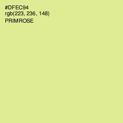 #DFEC94 - Primrose Color Image