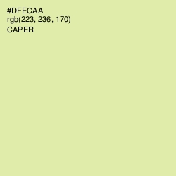 #DFECAA - Caper Color Image