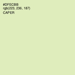 #DFECBB - Caper Color Image