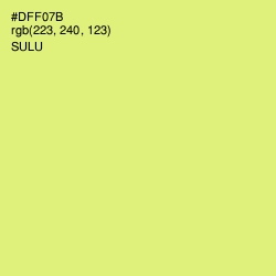 #DFF07B - Sulu Color Image