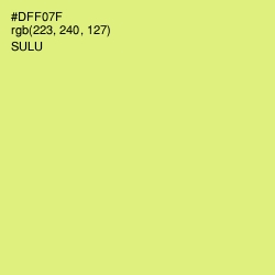 #DFF07F - Sulu Color Image