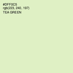 #DFF0C5 - Tea Green Color Image