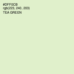 #DFF0CB - Tea Green Color Image
