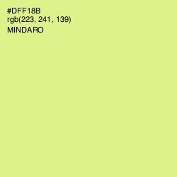 #DFF18B - Mindaro Color Image