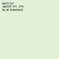 #DFF1D7 - Blue Romance Color Image