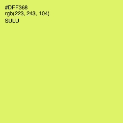 #DFF368 - Sulu Color Image