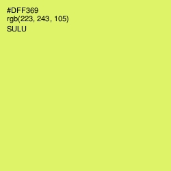 #DFF369 - Sulu Color Image