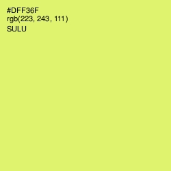 #DFF36F - Sulu Color Image