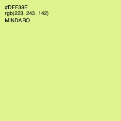 #DFF38E - Mindaro Color Image