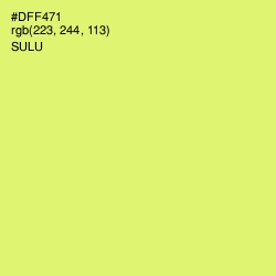 #DFF471 - Sulu Color Image