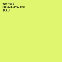 #DFF66E - Sulu Color Image