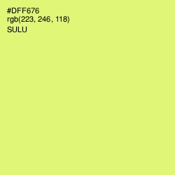 #DFF676 - Sulu Color Image