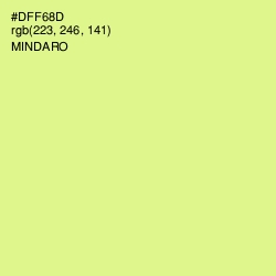 #DFF68D - Mindaro Color Image
